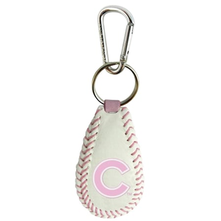 Chicago Cubs Keychain Baseball Pink